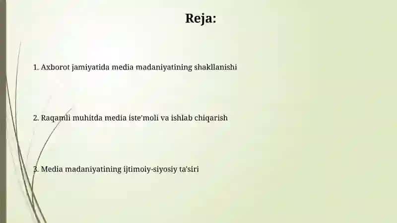 Axborot jamiyatida media madaniyati 2