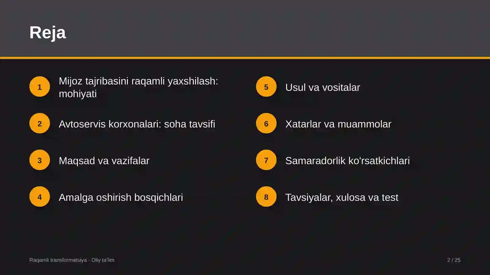 avtoservis korxonalarida mijozlar tajribasini raqamli usulda yaxshilash 1965 2