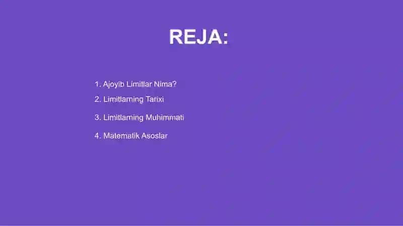 Ajoyib limitlar 2