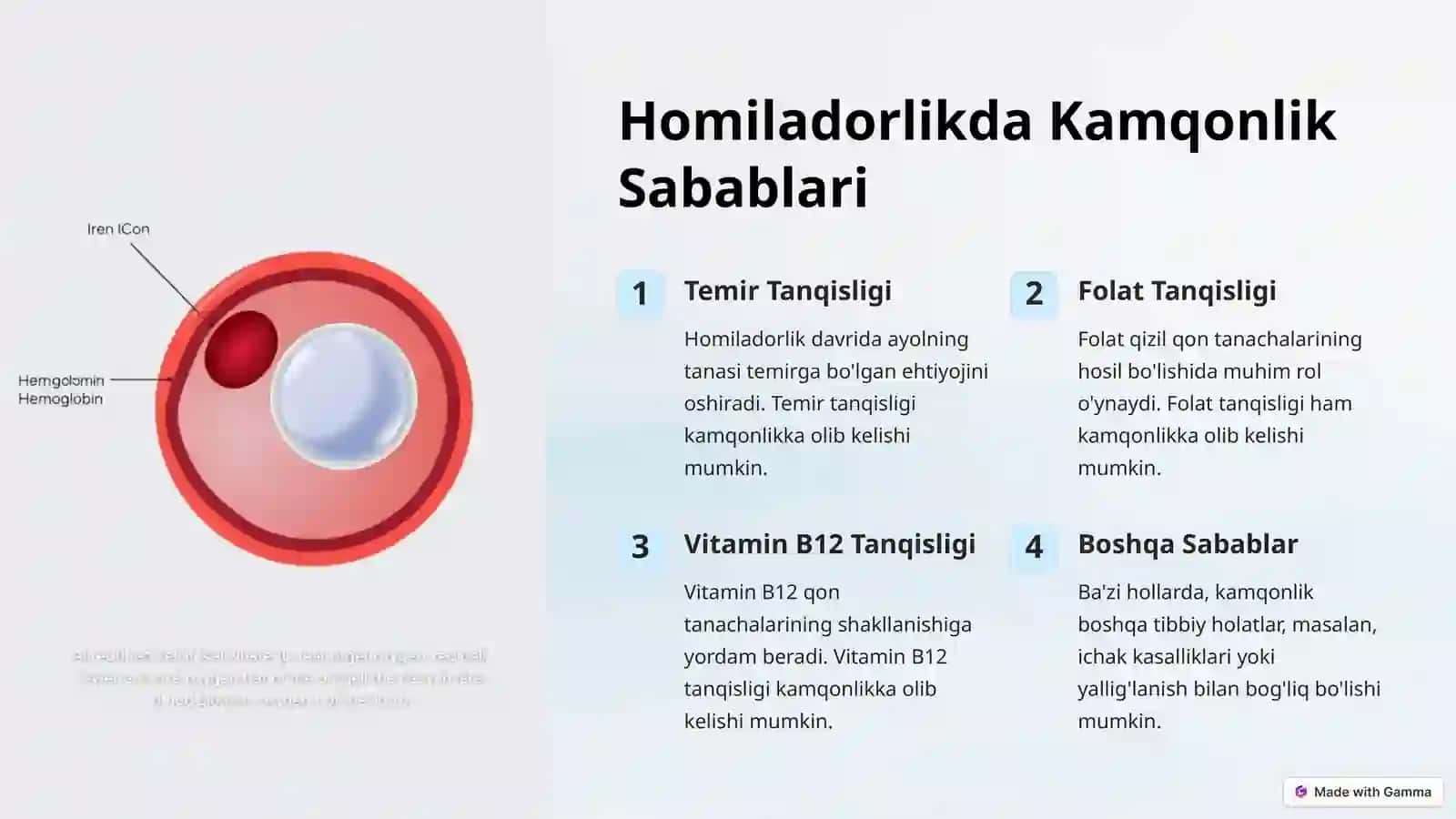 Homiladorlikda Kamqonlik va Buyrak Kasalliklari 2