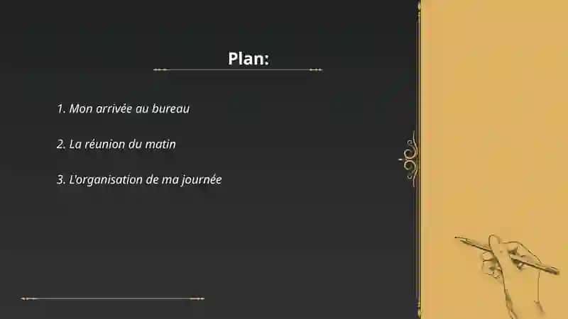 Ma journeé de travail 2