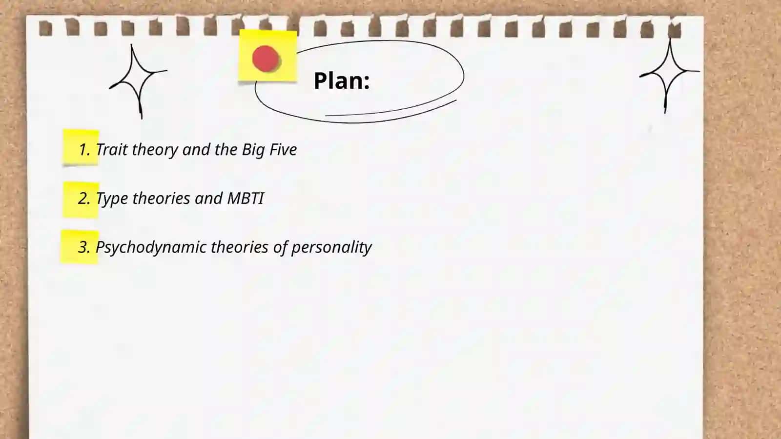 Trait theory and the Big Five 2