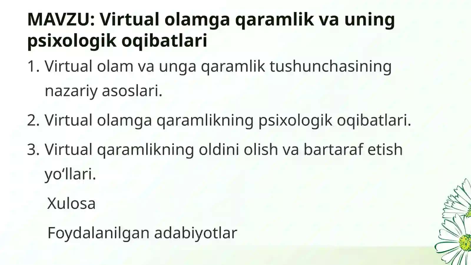 Virtual olamga qaramlik va uning psixologik oqibatlari 2