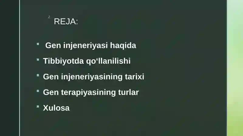 Geninjeneriyasi haqida 2