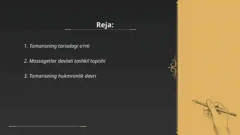 Tomaris va massagetlar davlati 2