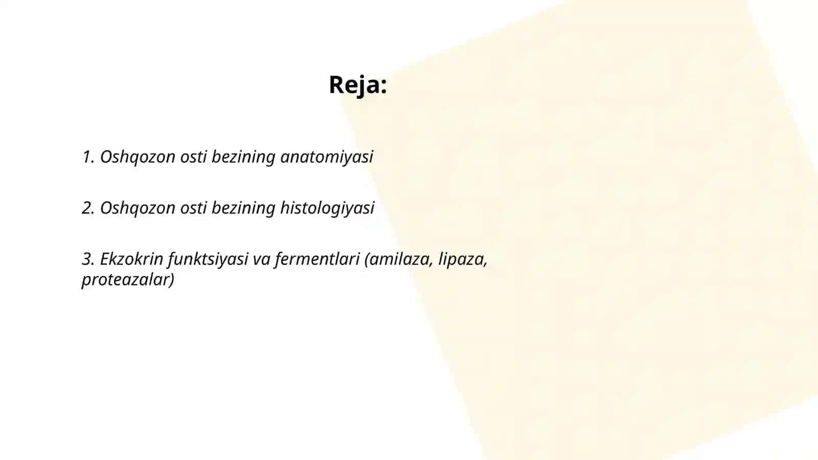 Oshqozon osti bezi 2