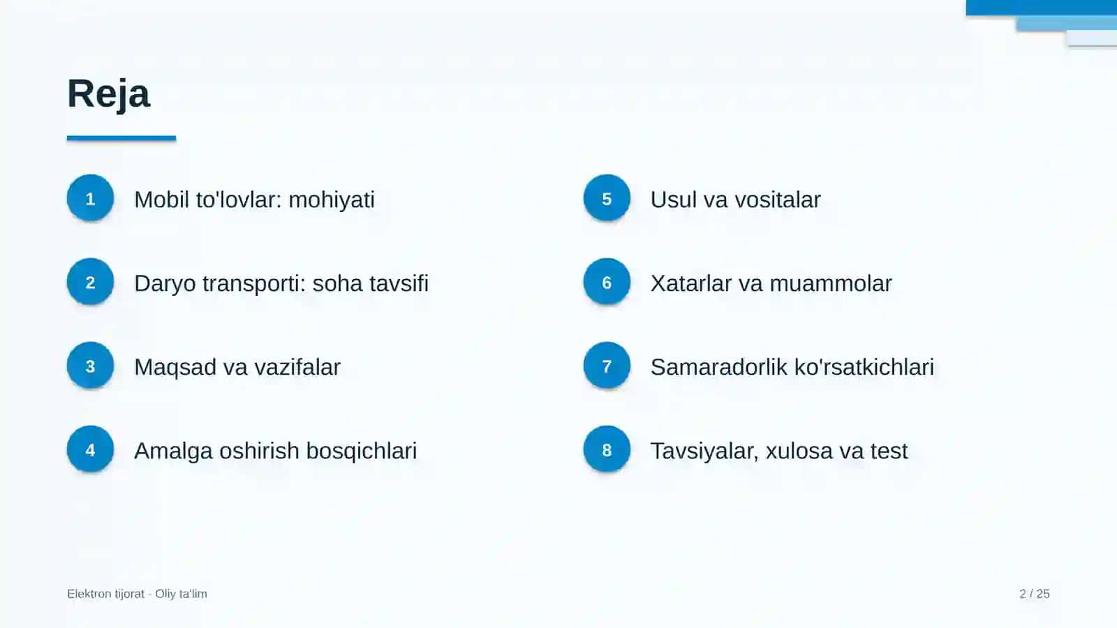 Daryo transportida mobil to'lovlar 2