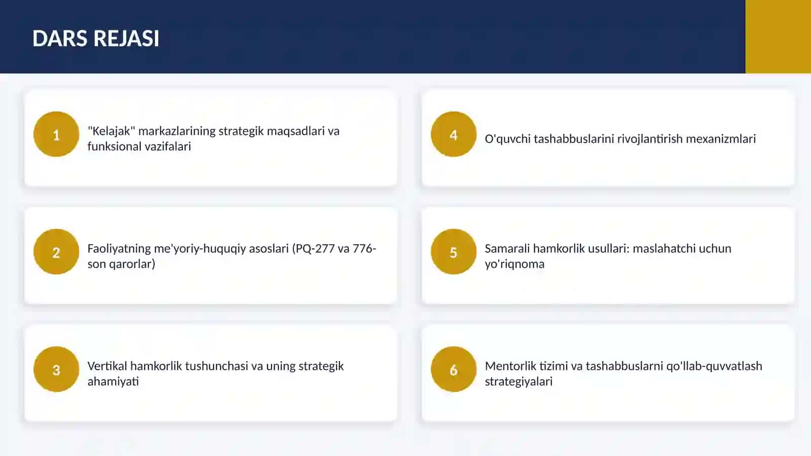 "Kelajak" markazlari bilan vertikal hamkorlik va o'quvchi tashabbuslarini qo'llab-quvvatlash 2
