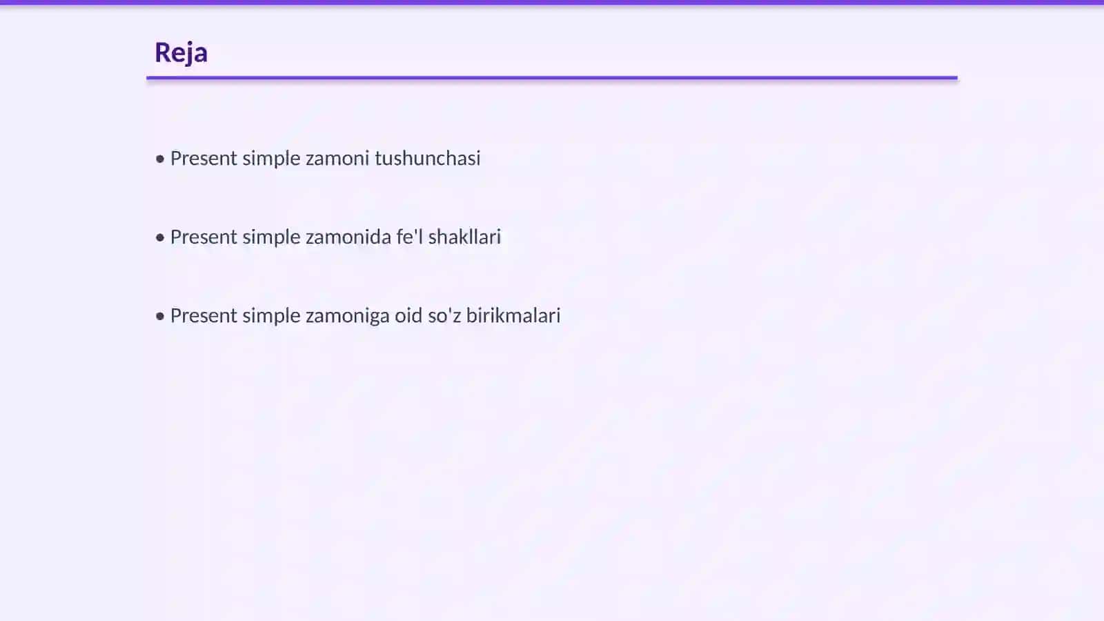 Present simple 2