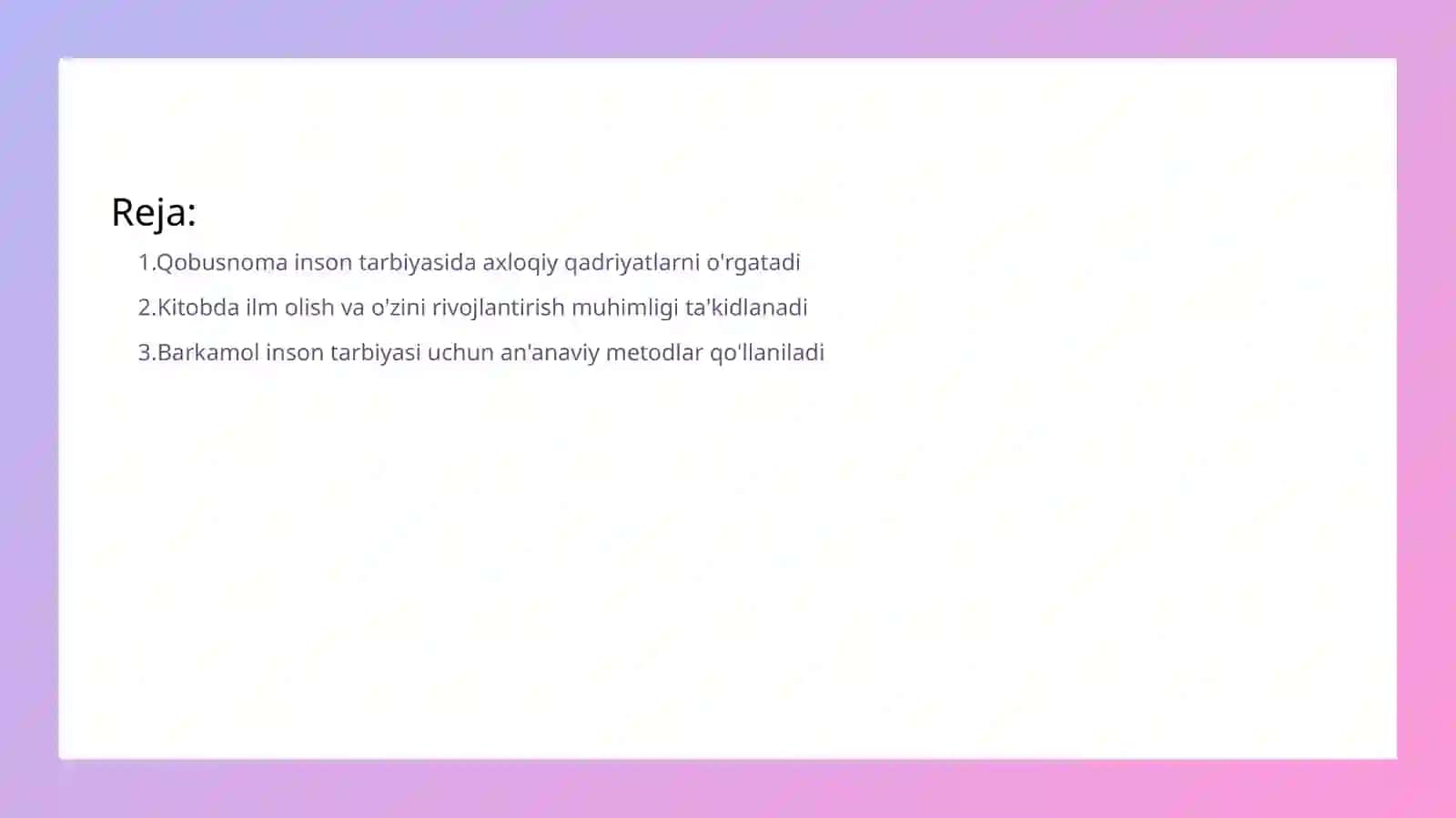 Qobusnoma asari 2