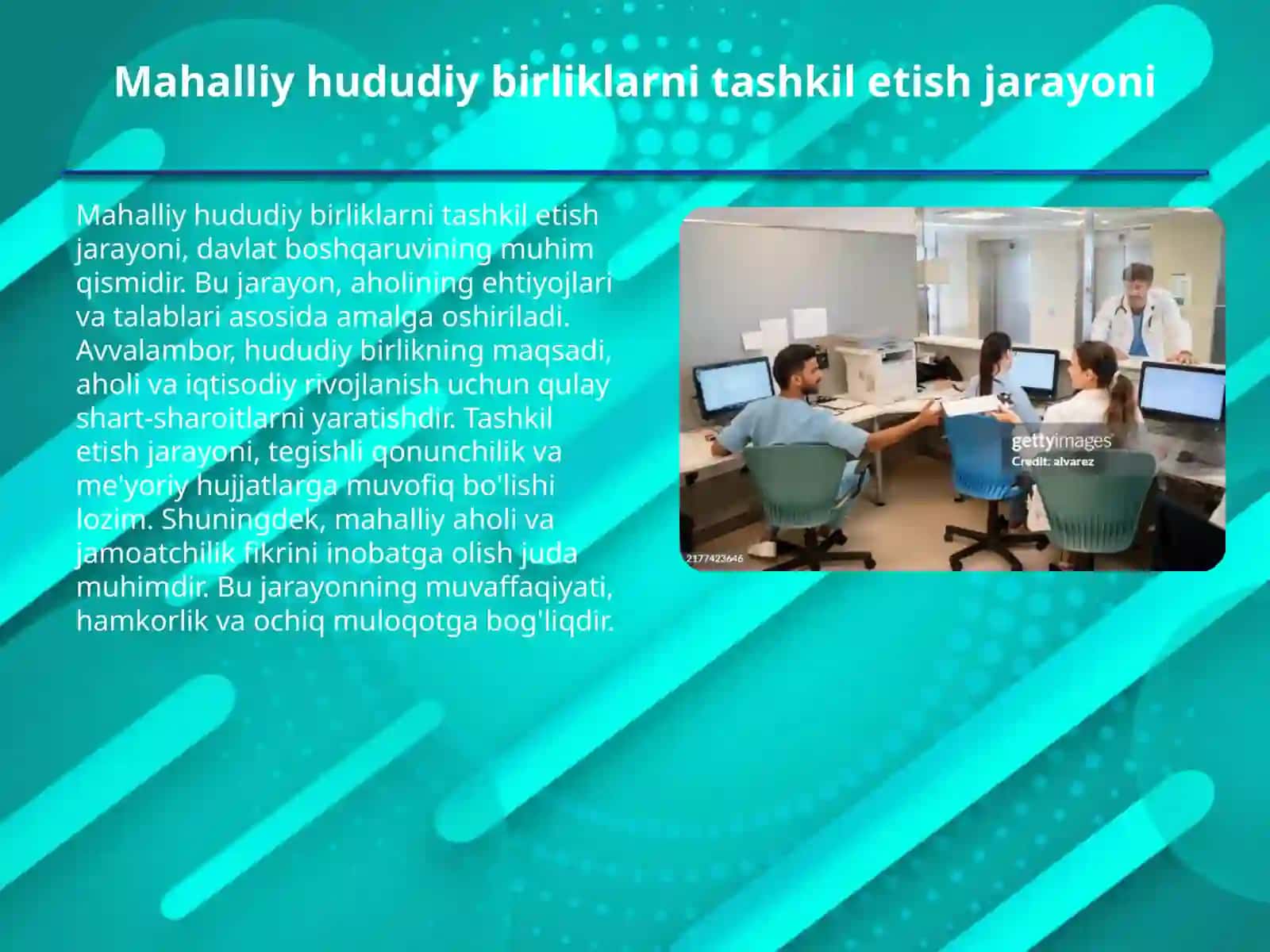 Mahalliy hududiy birliklarni tashkil etish jarayoni 2
