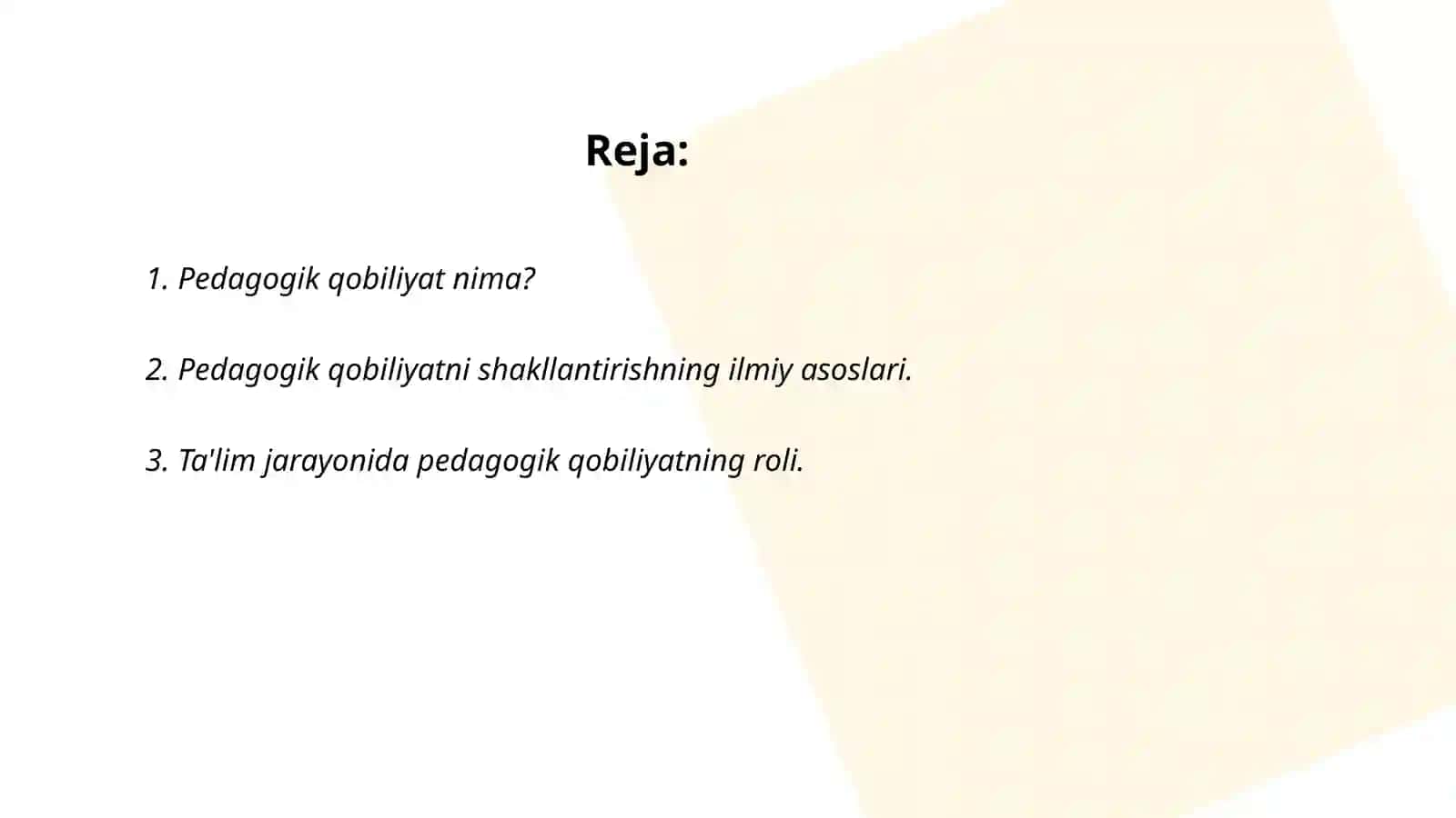 Pedagogik qobiliyatni shakllantirish yoʻllari 2