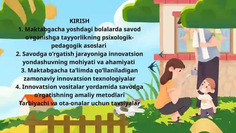 Maktabgacha yoshdagi bolalarni savodga o‘rgatishda innovatsion texnologiyalarni qo‘llash 2