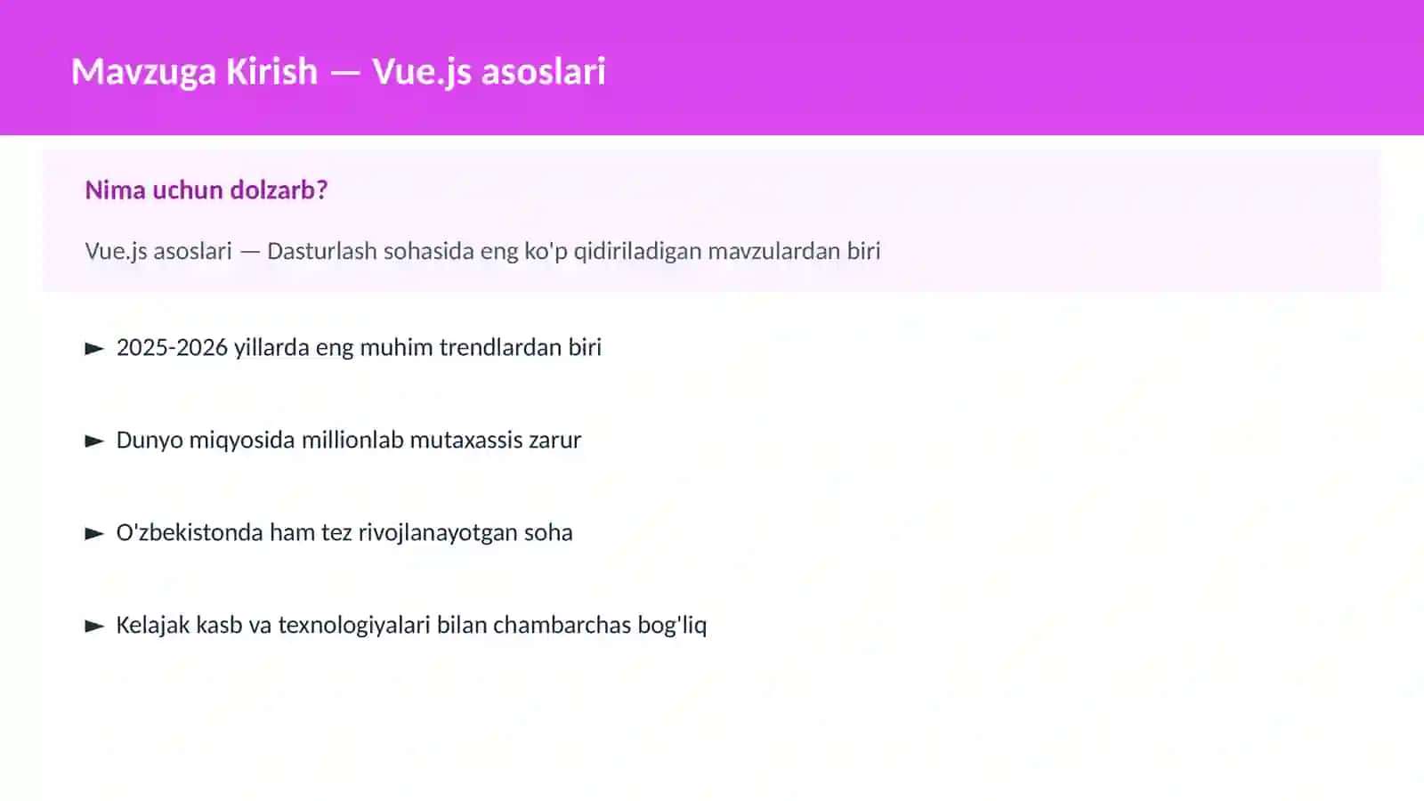 Vue.js asoslari 2