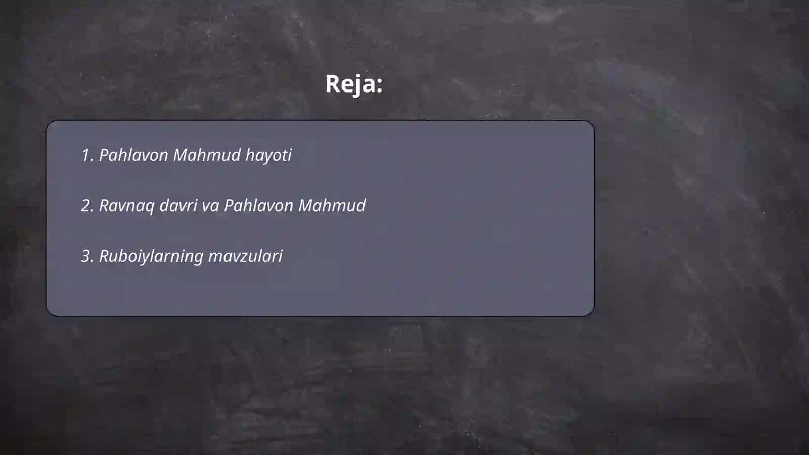 Pahlavon Mahmud ruboiylari tahlili 2
