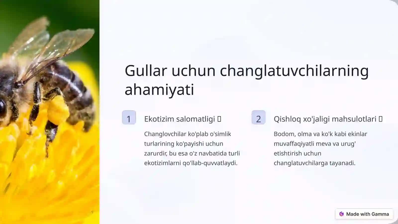 Changlovchilar bilan tanishtirish 2