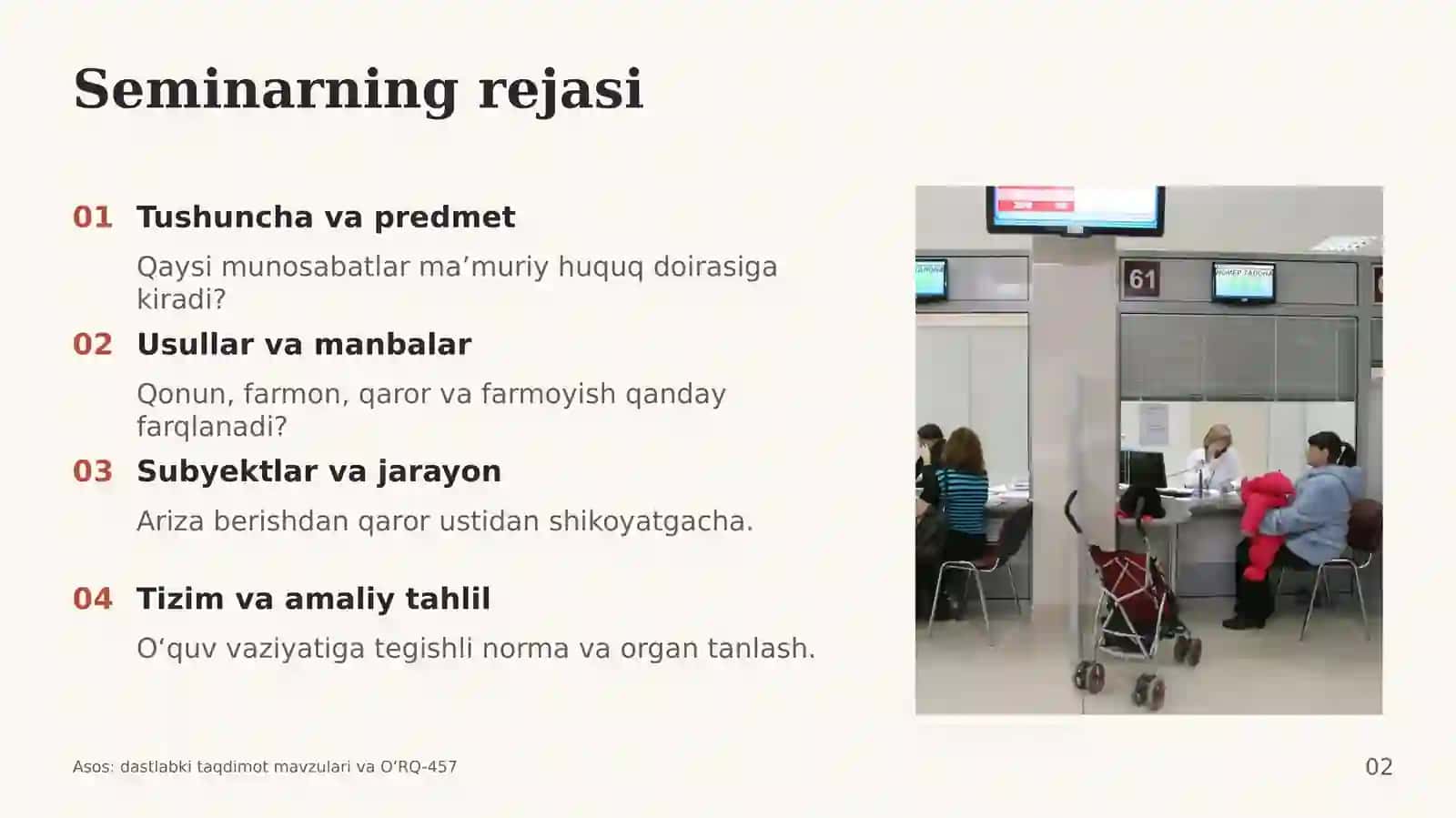 Ma’muriy huquq seminar mashg‘uloti 2