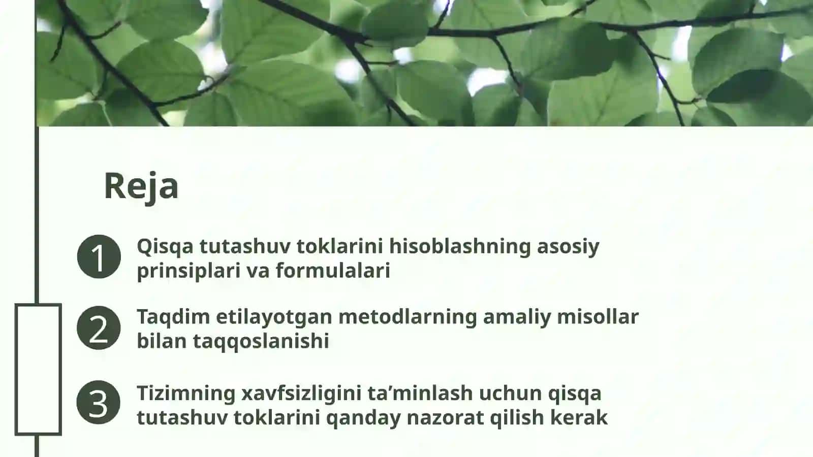 yer osti uchastkalari elektr ta'minotida qisqa tutashuv toklarini hisoblash 2