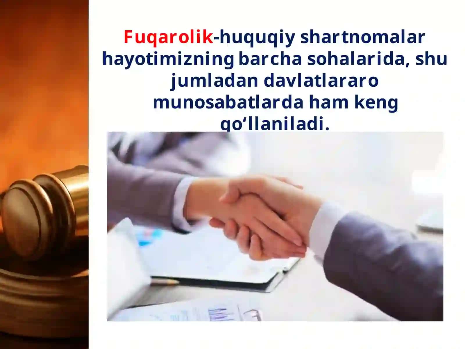 Fuqarolik-huquqiy shartnomalar hayoti 2