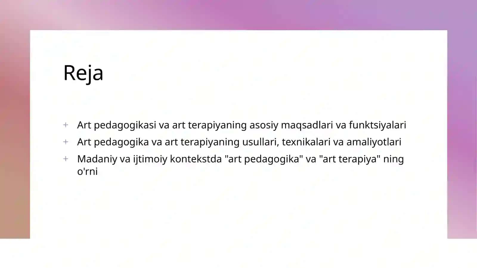 Art pedagogikasi va art terapiya 2