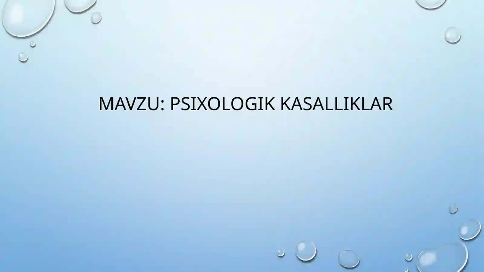 Psixologikkasalliklar 2