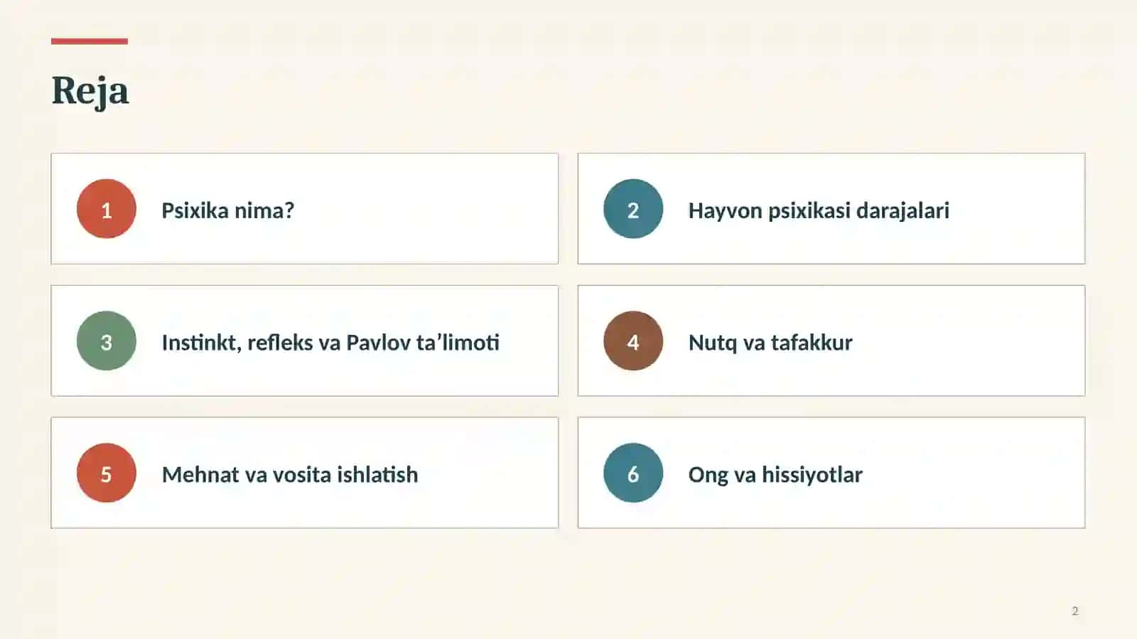 Inson va hayvon psixikasi o‘rtasidagi farqlar 2