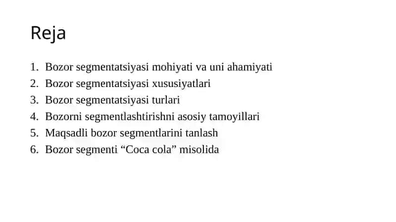 Bozor Segmentatsiyasi va Xaridorlarning Turlari 2