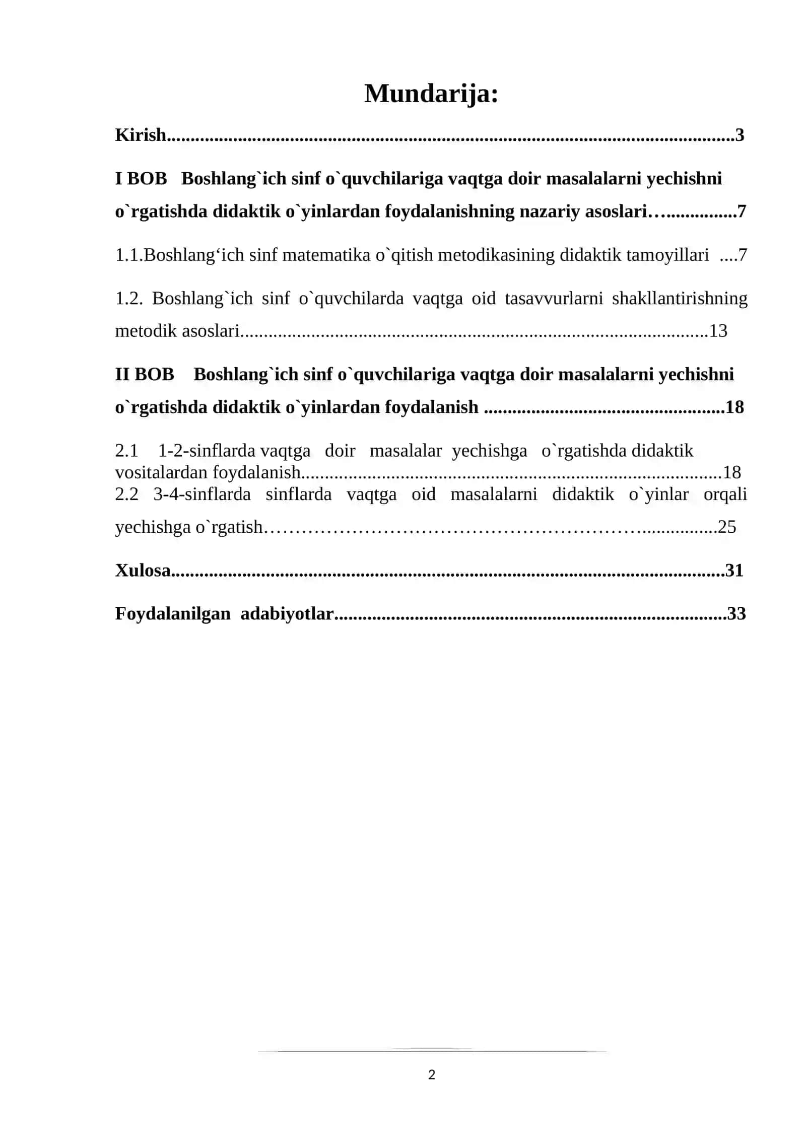 Boshlang`ich sinf o`quvchilariga vaqtga doir masalalarni yechishni o`rgatishda didaktik o`yinlardan foydalanish 2
