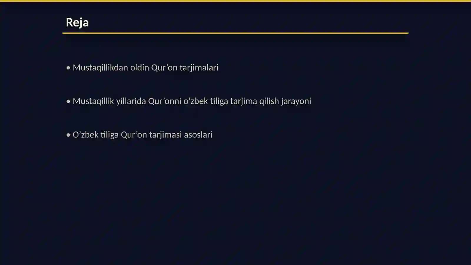 Qur’onning o’zbek tiliga tarjimasi 2
