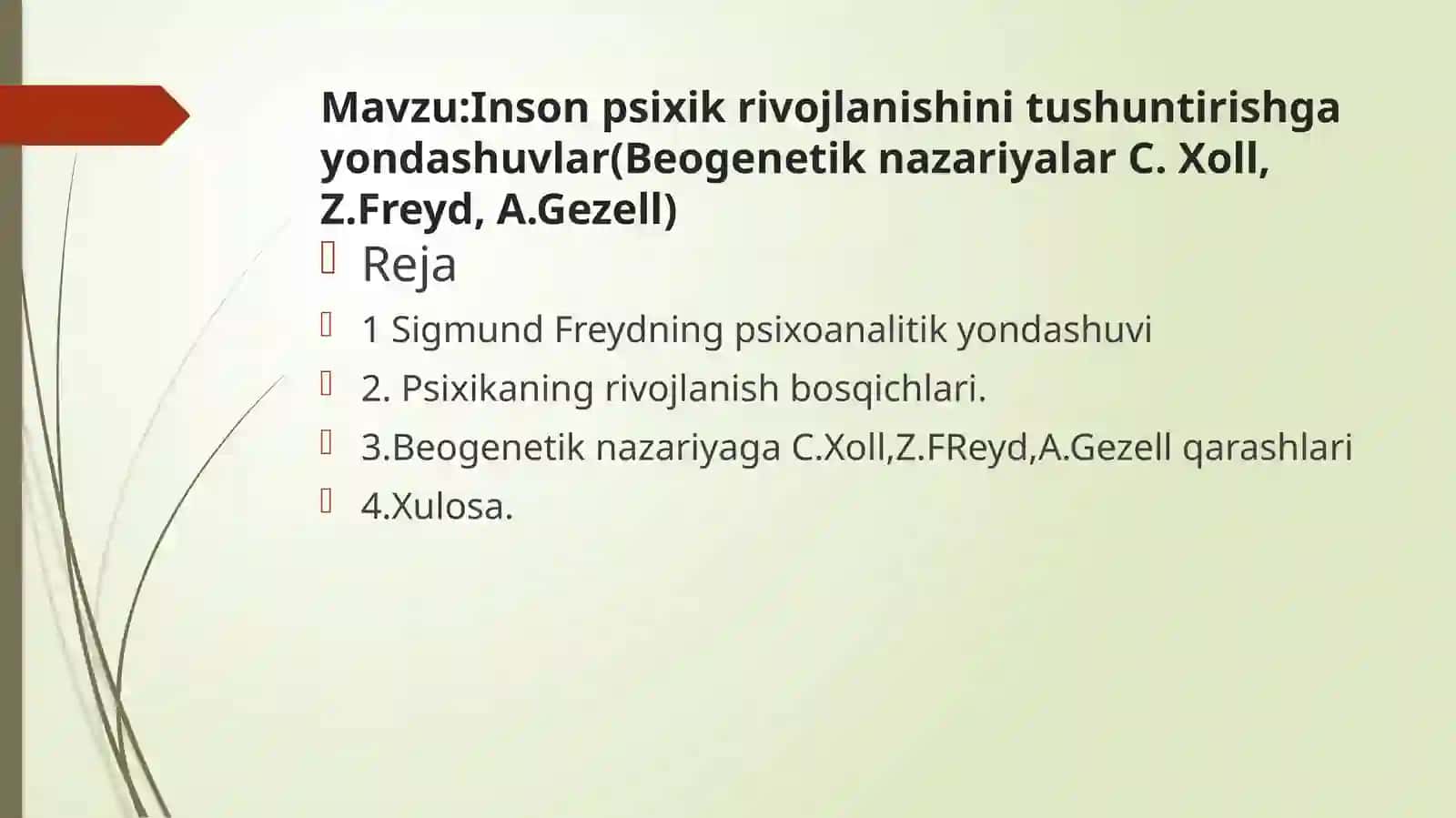 Amaliy psixologiya yo'nalishi 1-kurs talabasi 2