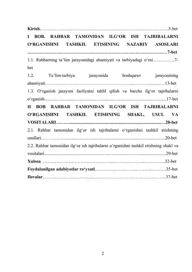 MAKTABGACHA TA’LIM TARBIYANI TASHKIL ETISH TEXNOLOGIYASI 2