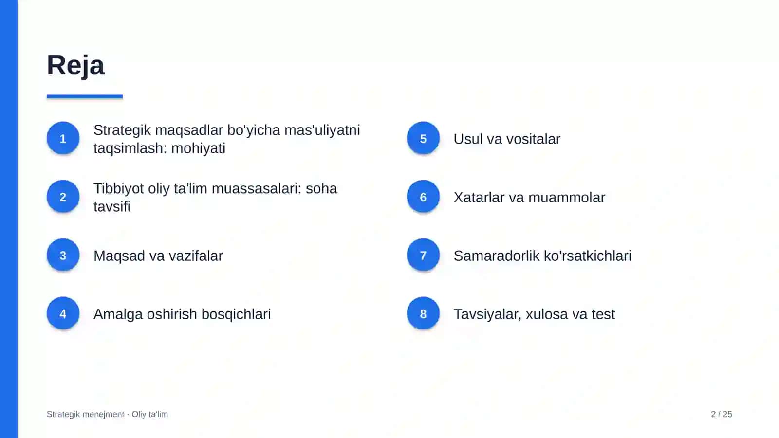 tibbiyot oliy ta'lim muassasalarida strategik maqsadlar bo'yicha mas'uliyatni taqsimlash 7088 2