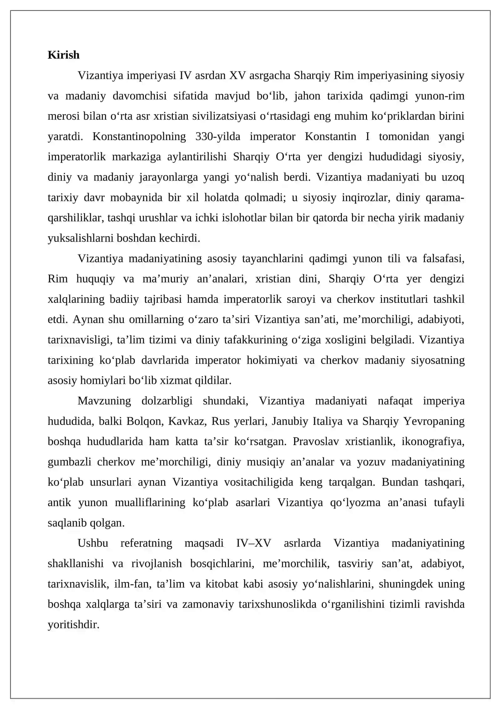 IV–XV asrlarda vizantiya madaniyati 2
