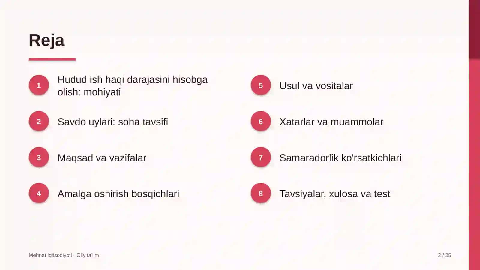 savdo uylarida hudud ish haqi darajasini hisobga olish 7731 2