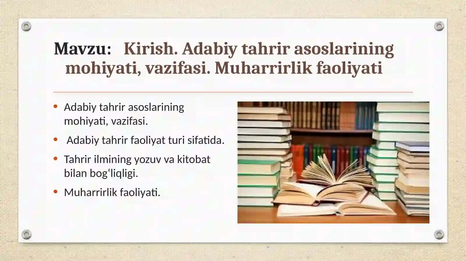 Adabiy tahrir asoslari 2