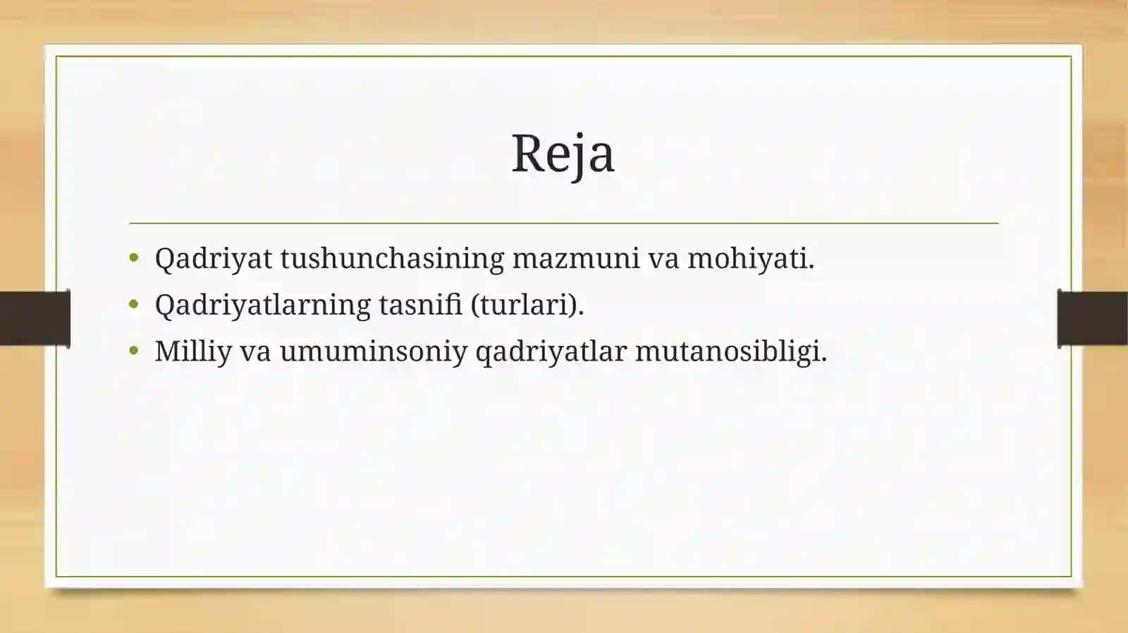 Qadriyatlar falsafasi (Akseologiya) 2