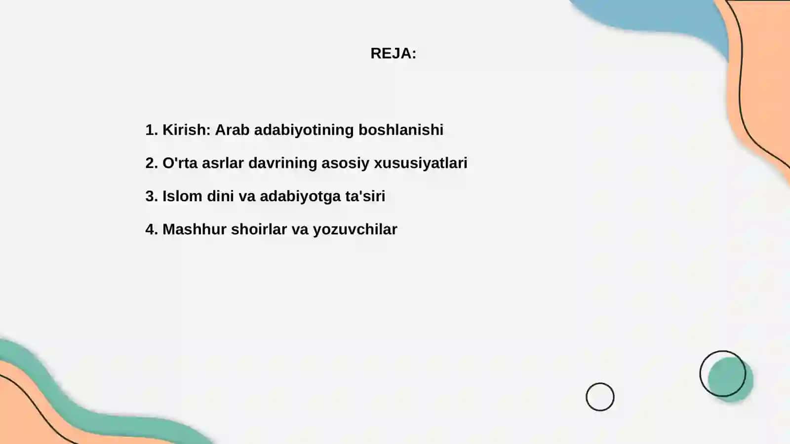 O'rta asrlarda arab adabiyoti 2
