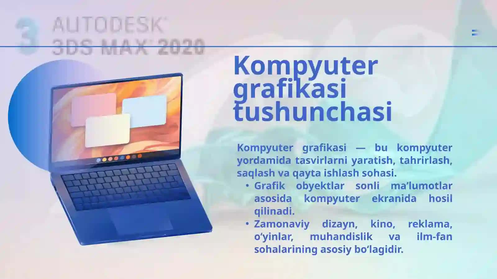 Komputer grafikasi va uning turlari 2