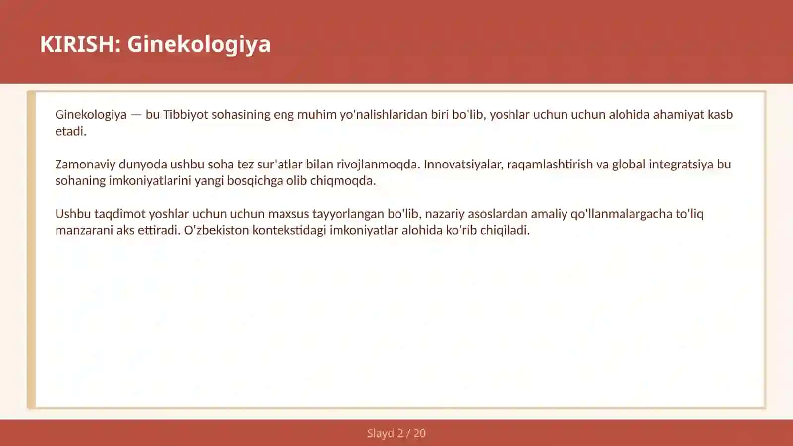 GINEKOLOGIYA 2