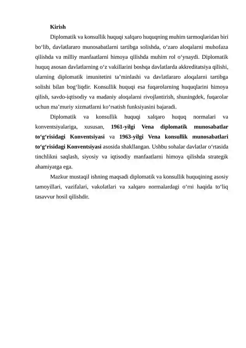 DIPLOMATIK VA KONSULLIK HUQUQI 2