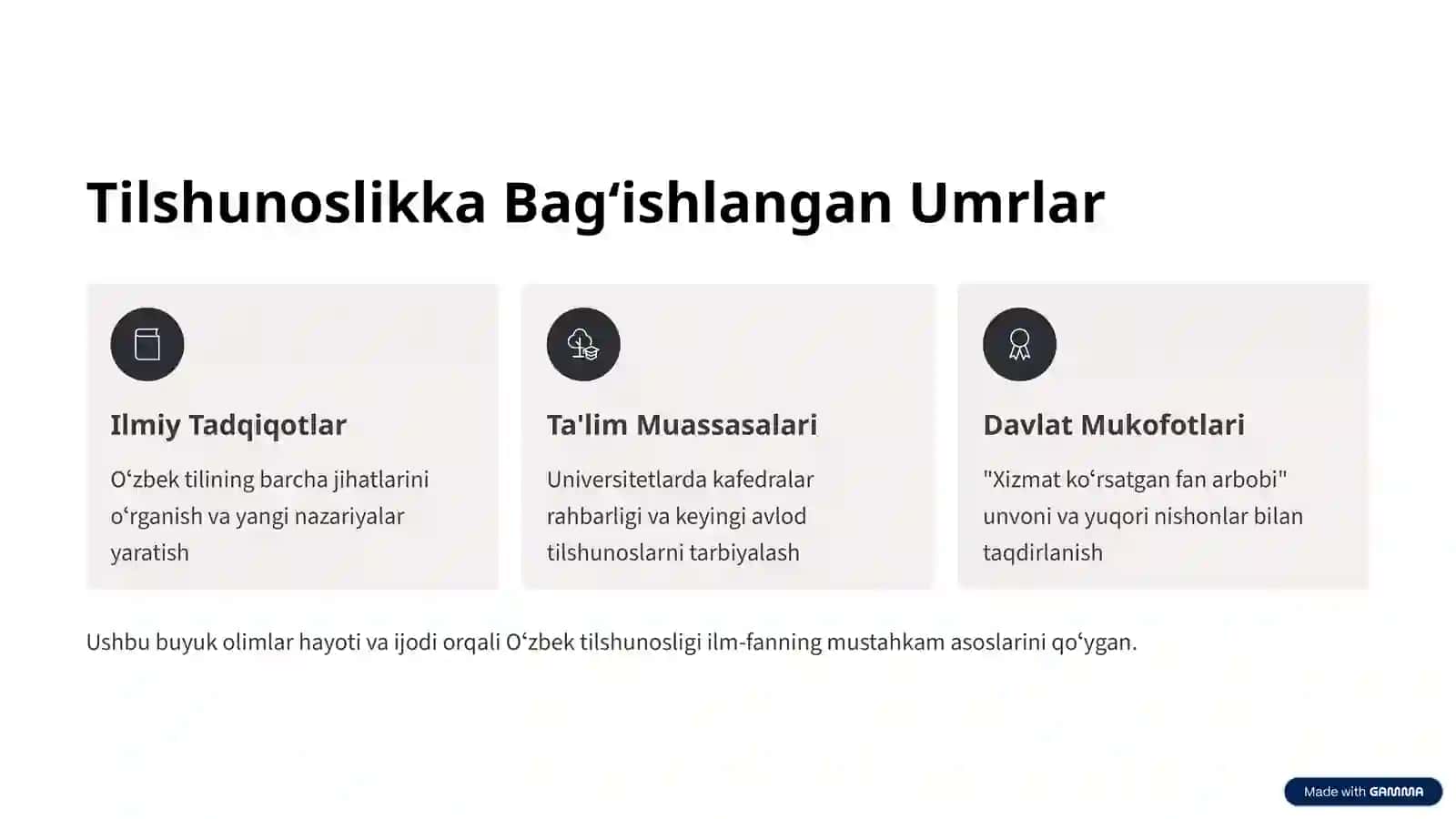 Oʻzbek Tilshunosligining Buyuk Allomalari 2