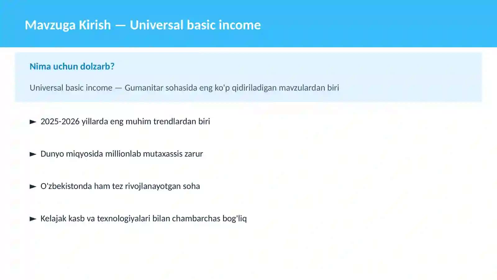 Universal basic income 2