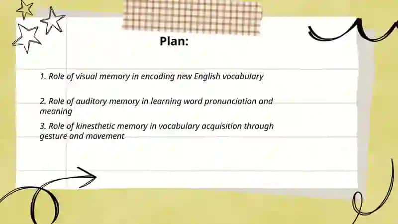 Analyzing types of memory in vocabulary learning 2