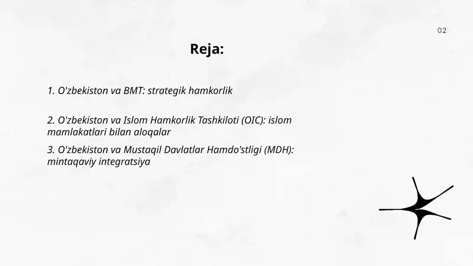 O'zbekiston va Jahon hamjamiyati 2