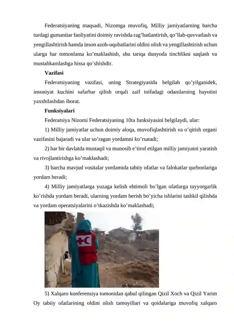QIZIL YARIM OY FEDERATSIYASI FAOLIYATI 2