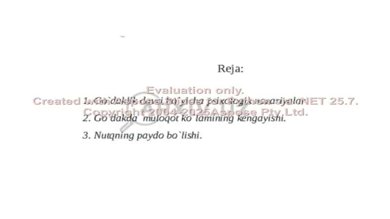 Go‘daklik davri psixologiyasi,yangiligi va bir yosh inqirozi 2