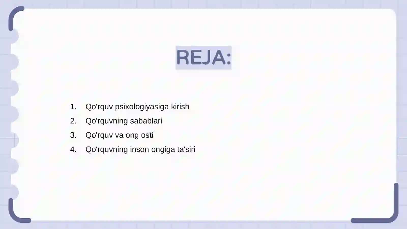 Qo'rquv psixologiyasi 2