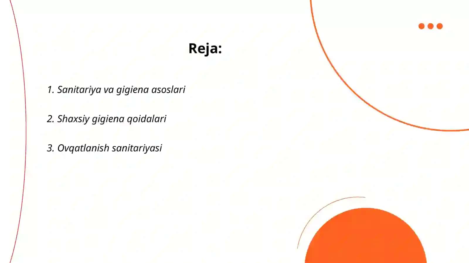 Sanitariya va gigiena 2