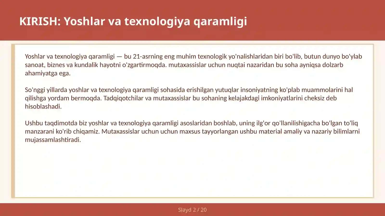 Yoshlar va Texnologiya Qaramligi 2