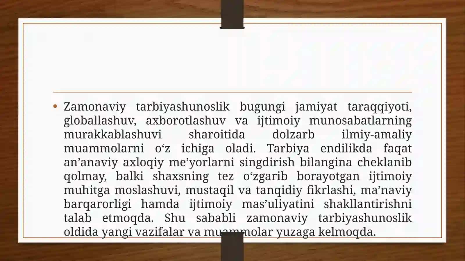 Zamonaviy tarbiyashunoslik muammolari 2